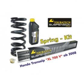 Hyperpro progressive interchange springs for fork and shock tube, Honda Transalp '08