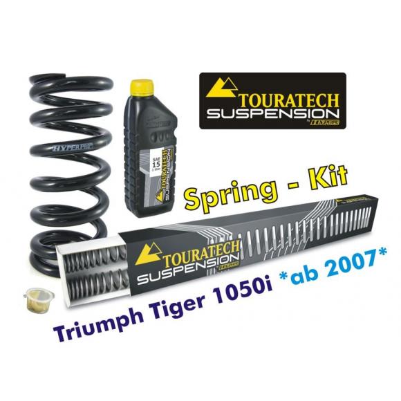 Muelles progresivos de intercambio Hyperpro para horquilla y tubo amortiguador,Triumph Tiger 1050i *desde el año 2007*