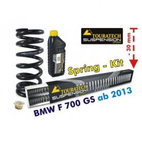 Suspension adjustment in -30mm BMW F700GS from year 2013 *exchange springs*