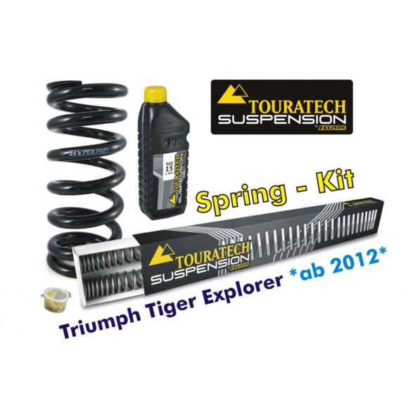 Hyperpro progressive exchange springs for fork and shock absorber tube, Triumph Tiger Explorer *from year 2012*