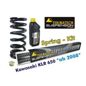 Hyperpro progressive exchange springs for fork and shock absorber tube for Kawasaki KLR650 since 2008