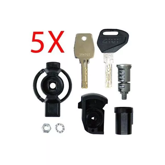 SET OF 5 LOCKS GIVI SECURITY LOCKS 5 SUITCASES GIVI SL105