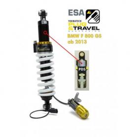 Tubo amortiguador Touratech Suspension para BMW F800GS a partir del 2013 Tipo: Plug & Travel para sistema ESA