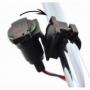 Cigarette lighter socket with 22-28 mm handlebar bracket