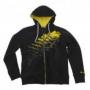 Sudadera con cremallera "Triangel" hombre, negra