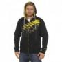 Sudadera con cremallera "Triangel" hombre, negra