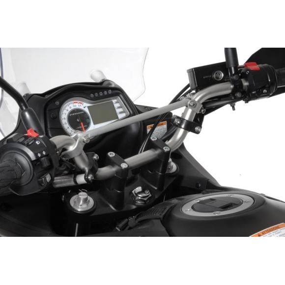 Handlebar riser 30 mm model 3, black, for Suzuki DL 650/V-Strom 650/DL1000, KTM LC4