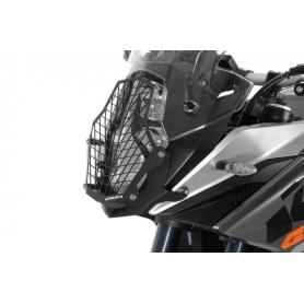 Protector de faro de acero inoxidable para KTM 1050 ADV/ 1090 ADV/ 1190 ADV/ 1190 ADV R / 1290 Super Adventure - Negro