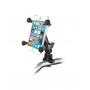 RAM® X-Grip® phone holder with handlebar U-bolt base. Short arm