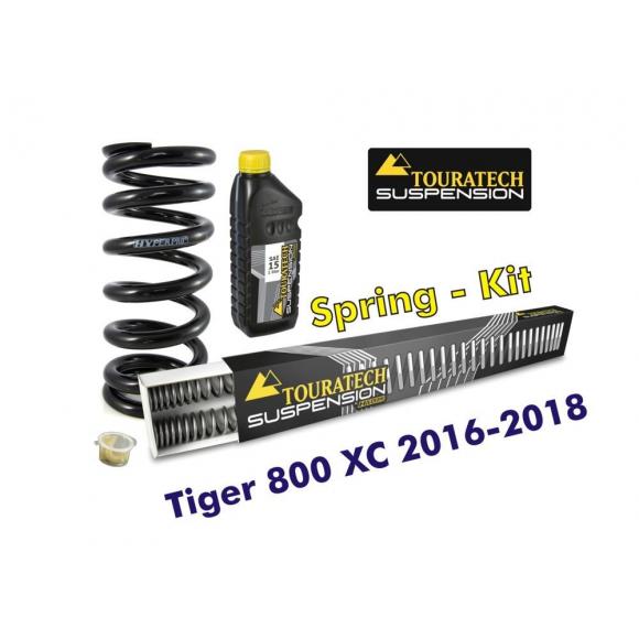 Progressive exchange springs for fork and shock tube, Tiger 800 XC / XCx / XCa 2016-2018 exchange springs