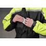 Waterproof raincoat jacket in black