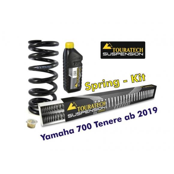 Progressive interchange springs for fork and shock tube, Yamaha 700 Tenere from year 2019