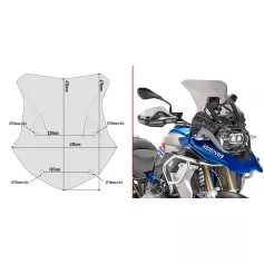 Givi screen for BMW R1200GS LC/ R1250GS LC