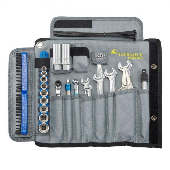 Basic professional motorcycle tool kit, 60 pieces.