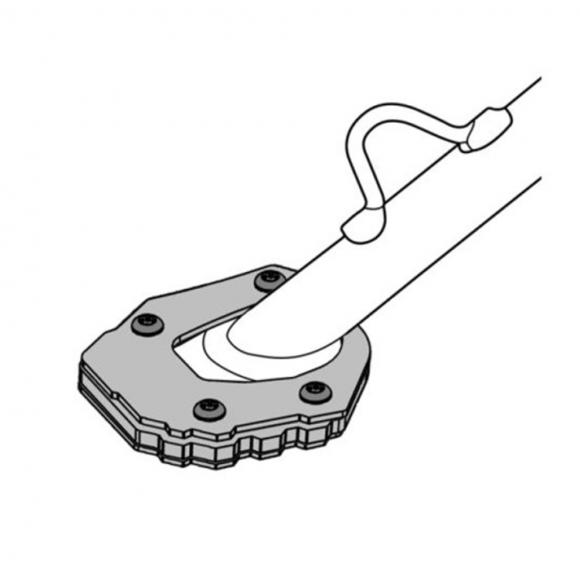 Side stand extension for Husqvarna Norden 901