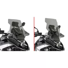 Smoked screen with spoiler from GIVI for BMW R 1300 GS Y ADVENTURE (2024-)