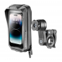 Pack Quiklox waterproof cell phone case with handlebar holder for Interphone