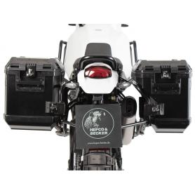 Cutout pannier rack set with Xplorer Cutout saddlebag set for Ducati Desert X Rally (2024-)