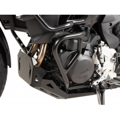 Black engine protection bars for BMW F 800 GS (2024-) by Hepco&Becker