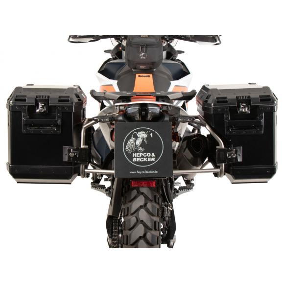 Cutout luggage rack set incl. Xplorer Cutout 40/37 pannier set for KTM 790 Adventure (2024-)