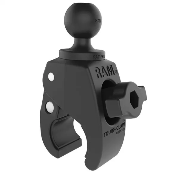 Small clamp base with RAM® Tough-Claw ™ ball - Adjustable anchor bar 16-38 mm