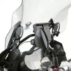 ZTechnik® windshield stabilizer kit in black steel for BMW® R1200/1250 GS/GSA