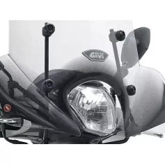 Fixing kit for mounting the sun visor GIVI A7054 on SYM SYMPHONY models