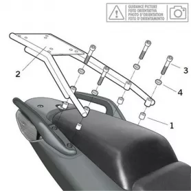 Case support SHAD TOP MASTER Y0T51T for YAMAHA T-MAX 500 01-07