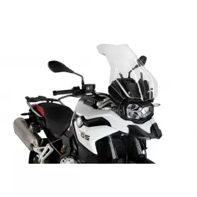 Puig Touring Plus screen for BMW F750GS (18') / BMW F850GS (18'-) / BWM F850 GS Adv (19'-) with OEM Standard screen. - Transparent