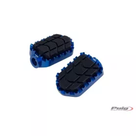 Puig Enduro model rider footpegs set (without hardware) - Blue