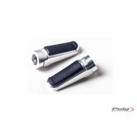 Puig universal sport footpegs - Silver