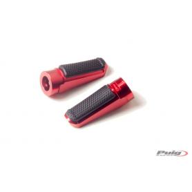 Puig universal sport footpegs - Red