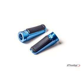 Puig universal sport footpegs - Blue