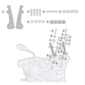 Kit GIVI for mounting the windscreen of BMW F800GS(2024-) / F750 GS