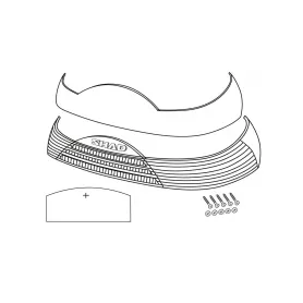 Red reflector for top case Shad SH-46 (2017)