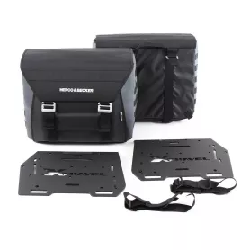 Xtravel motorcycle saddlebags with universal adaptor