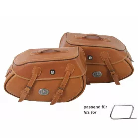 Buffalo saddlebag set of Hepco-Becker - Brown