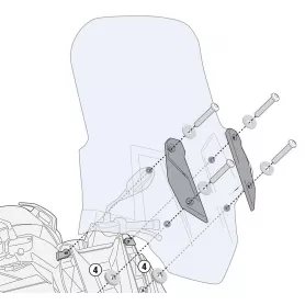 Kit anclaje cúpula Givi para BMW C400 GT