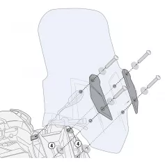 Givi screen mounting kit for BMW C400 GT