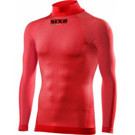 Sixs TS3 Carbon Underwear® Long Sleeve / High Neck TS3 Carbon Underwear® Undershirt - Red