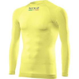 Long Sleeve / Crewneck Technical T-Shirt All Year Underwear® Charcoal TS2 - Yellow