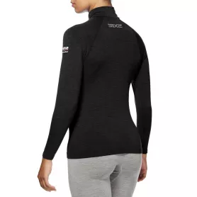 Carbon Merinos Wool® Long Sleeve / High Neck Technical T-Shirt with Carbon Merinos Wool® zipper SIXS