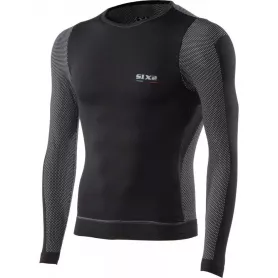 Camiseta Tecnica Cuello Redondo / Mangas Largas Windshell Carbon Underwear® TS6 - Carbono