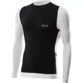 Windshell Carbon Underwear® TS6 Round Neck / Long Sleeves Technical T-Shirt - White