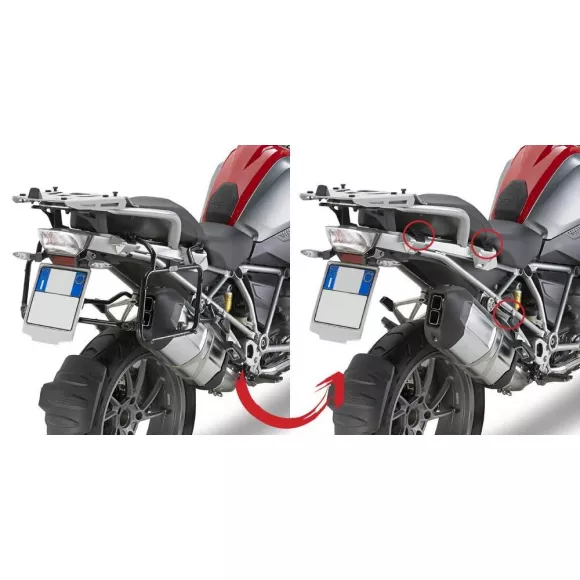 MONOKEY® pannier rack for BMW R1200GS (13-18) / R1200GS Adventure (14-18) / BMW R1250GS de GIVI