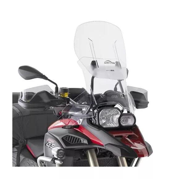 Airflow transparent windscreen for F800GS Adventure (13-17) **extensible** by GIVI