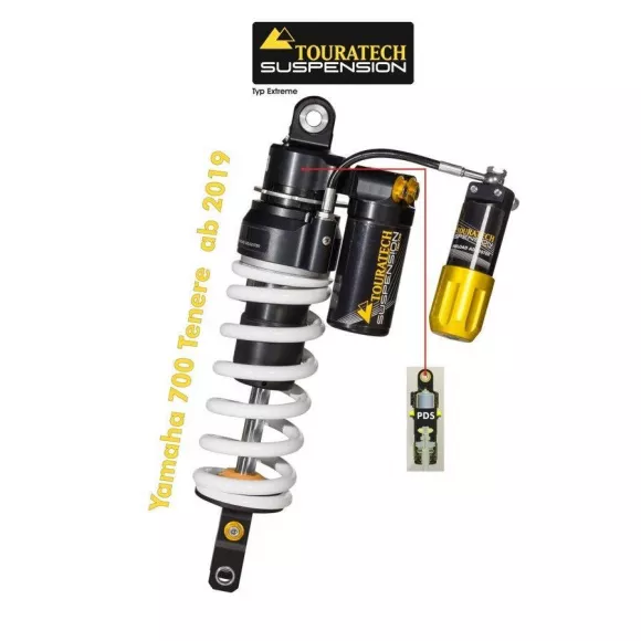 Rear shock absorber "Extreme" Touratech Suspension for Yamaha Tenere 700