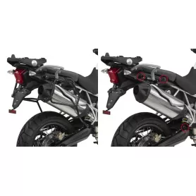 Quick-fit side cases holder for MONOKEY® cases for TRIUMPH Tiger 800 / 800 XC / 800 XR (11 - 16) from GIVI