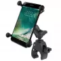 Tough-Claw™ small RAM base with short double-plug arm and large universal X-Grip® phone holder