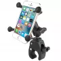 RAM® X-Grip® Universal Phone Mount with Tough-Claw™ Short Double Socket Arm and X-Grip® Universal Cell / iPhone Cradle